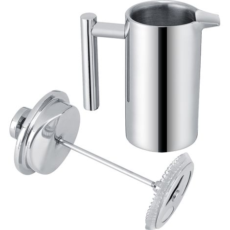 Cafetière à piston en acier inoxydable à double paroi de 350 ml avec filtre (1/5)