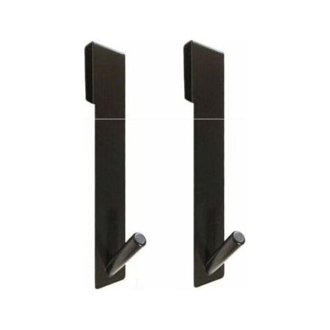 Ganchitos de ducha para panel de baño, Set de 2 ganchitos de ducha de acero inoxidable para panel de baño de vidrio (1/2)