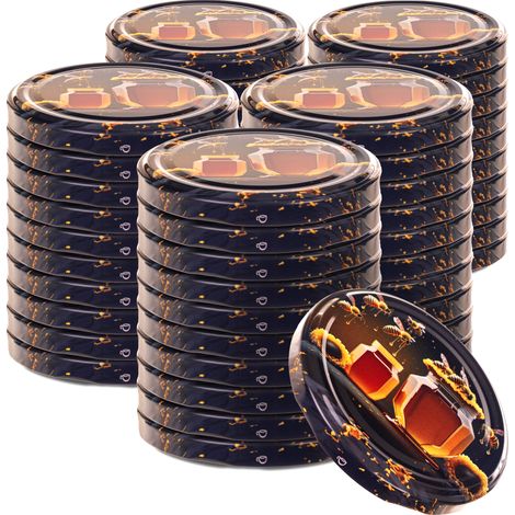 KADAX Deckel fi82 Muster M-05 Honigschwarz 50Stk.