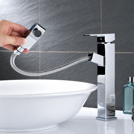 Mitigeur lavabo extractible laiton Modèle B BC6115CA eau chaude froide 40 × 20 × 8 cm 2,31 kg – Livraison gratuite (1/5)
