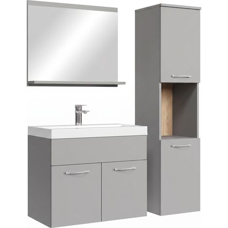 Badplaats Set de meuble de salle de bain Montreal 60 cm - Gris m