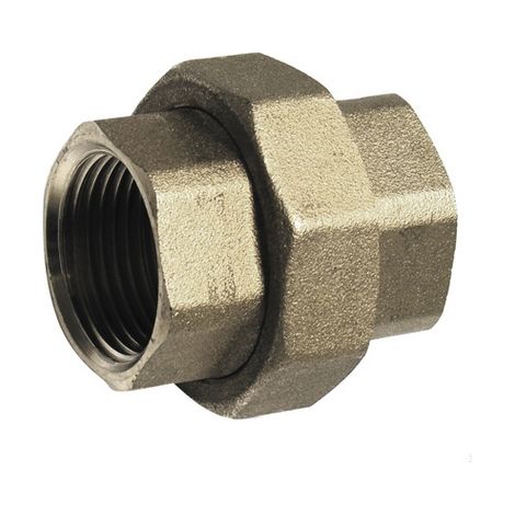 RACCORDO DIRITTO FF 3 PEZZI OTTONE GIALLO- 3/4- TIEMM- pezzi 1