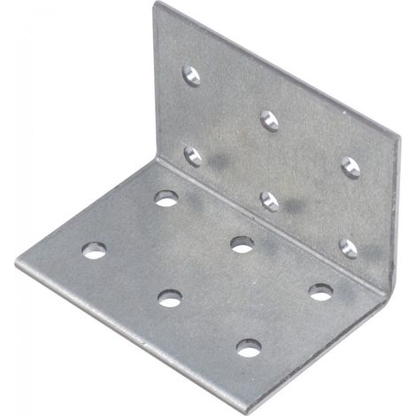 Escuadra de ensamblaje galvanizada perforada de 2 mm 60 x 60 x 50