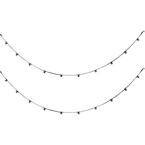 QAZQA Guirnalda de luces negra conectable con enchufe 10m (1/5)