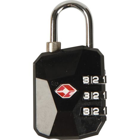 Cogex 80744 Lucchetto TSA a codice 35 mm, Nero (1/4)