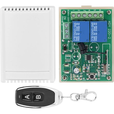 2-Kanal-433-MHz-Repeater, 2 Sender und 1 Empfänger für drahtlose Fernsteuerung (1/5)