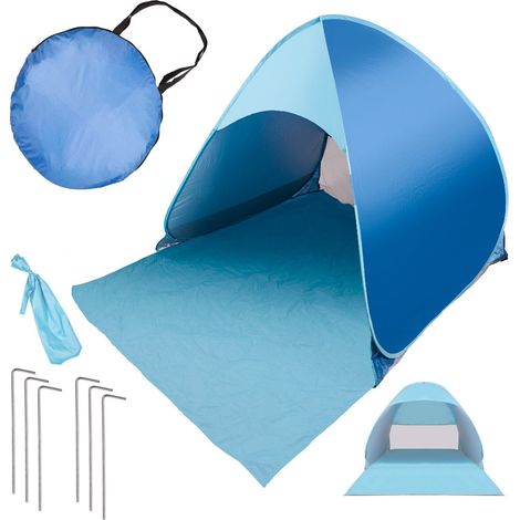 Carpa de playa plegable para jardin azul