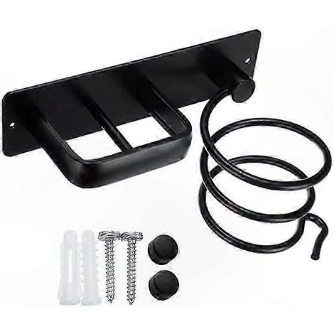 Wandmontiertes Aufbewahrungsmöbel für Haarstyling-Accessoires mit Kabelmanagement, ideal für Haartrockner, Glätteisen und Bürsten, für Badezimmer, Schlafzimmer oder Wohnzimmer. (1/5)