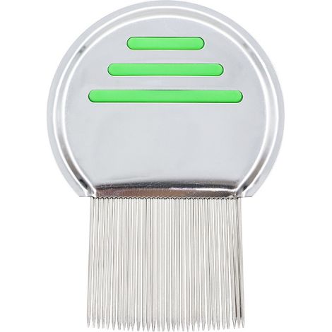 Edelstahlkamm (1 Stück) - Haustierkamm - Ultradichtes Pflegewerkzeug ohne Ausreißen der Zinken (Abmessungen: 6,7 x 9,5 x 4,3 cm)