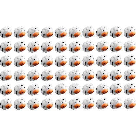 Lot de 60 figurines de mini-vaches mignonnes, petites vaches miniatures en résine pour loisirs créatifs. (1/5)