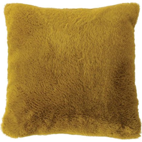 Coussin Déco Imitation Fourrure "Rabbit Pop" 40x40cm Bronze