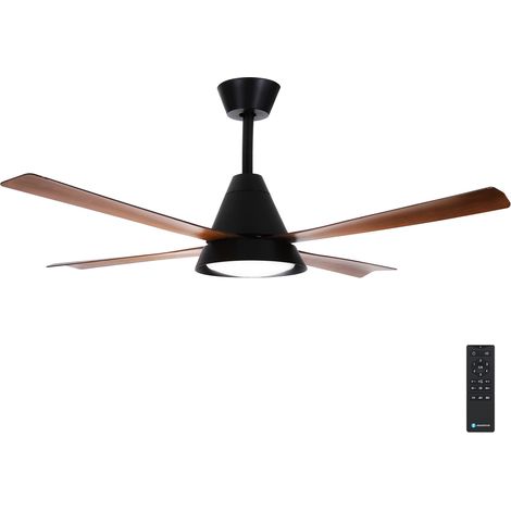 Lampadario Ventilatore da soffitto 4 pale 54W CCT illuminazione Led regolabile con telecomando Aigostar (1/5)