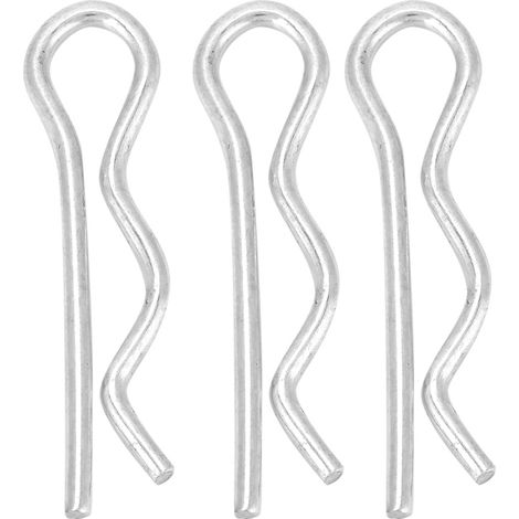 Goupille fendue R, goupille de retenue, clip de fixation, zingué brillant (1,628 mm, 30 pièces) (1/5)