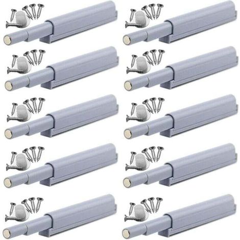 Magnetische Push-to-Open-Verschlüsse. Die Türen lassen sich durch einfaches Drücken öffnen und schließen (10 Stück).