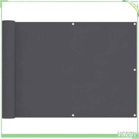Écran de balcon - FAFEICY - 42324 - 75 x 400 cm - Anthracite - Imperméable (1/5)