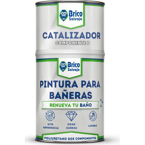 Pintura para bañeras Acabado Mate Blanco Cerámico Aninston 600+150 ML Dos componentes