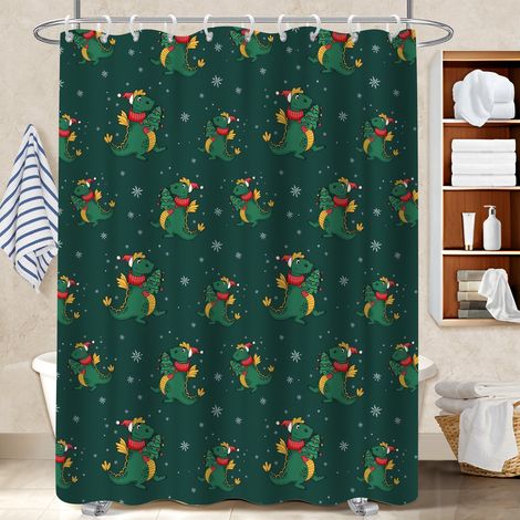 Rideau de bain imprimé polyester 180x180 souple et fluide voile de douche pour mur irrégulier (1/5)