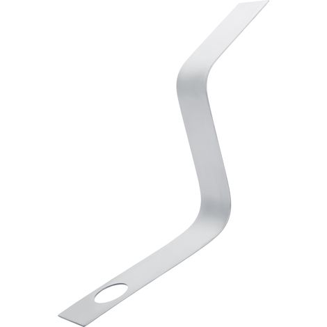 Einzigartiges S-förmiges Weinregal, schlichtes Design, ideal für die Bartheke, Edelstahlfarbe (1/5)