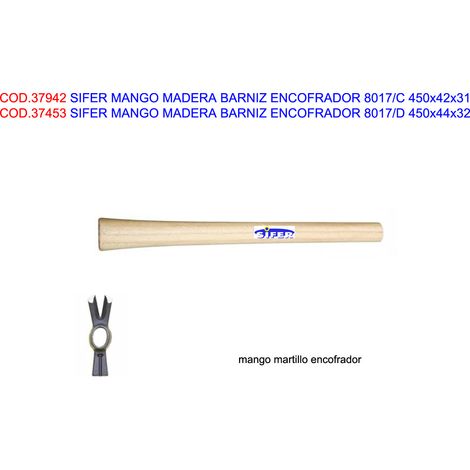 SIFER MANGO MADERA BARNIZ ENCOFRADOR 8017D 450x44x32
