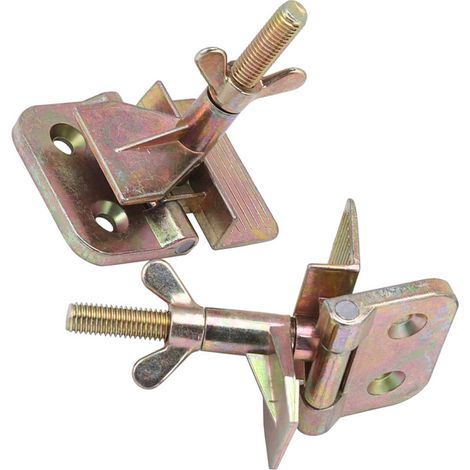 Ensemble 2 charnières papillon en métal avec serre-joint pour sérigraphie, outil bricolage loisir créatif (1/5)