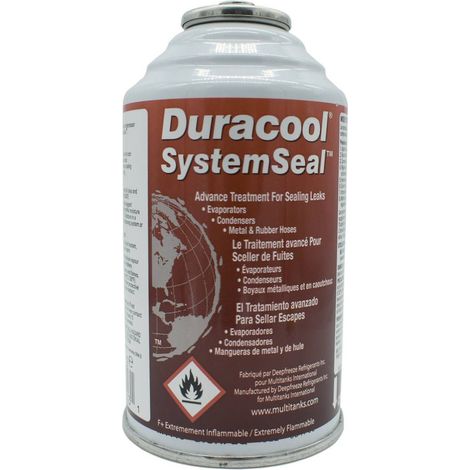 Canette Duracool® SystemSeal pour fuites mineures – Compatible avec réfrigérants CFC/HFC – 113g pour systèmes jusqu'à 2,3kg