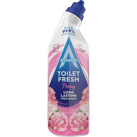 Astonish Toilet Fresh Antibakterielles WC-Reinigungsgel Pfingstrose 750 ml (1/3)