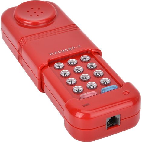 Testeur de câbles téléphoniques, outil de fibre optique, appareil de recherche de détection automatique d'identification de l'appelant DTMF (rouge)
