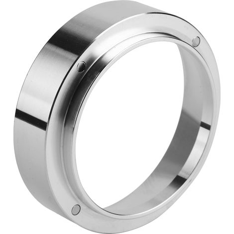 Entonnoir doseur en aluminium avec anneau de dosage magnétique pour machine à café, argent, 51 mm (1/5)