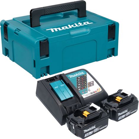 Makita Power Source Kit 18 V mit 2x BL 1830 B Akku 3,0 Ah + DC 18 RC Ladegerät + Makpac (1/4)