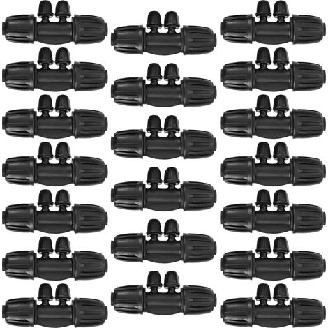 15 Pcs 1/2 Inch Tee Pipe Connector Tee Pipe Reducer Garden Hose Reducer with Barb for Garden Irrigation System (1/5)