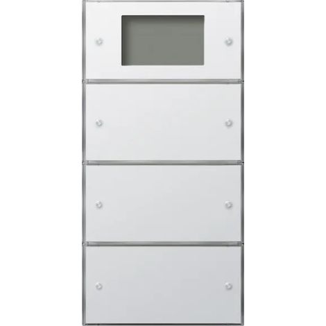 Gira Sensor táctil 3 Plus 3 veces (1+2) KNX Interruptor superficie Blanco puro [2043112], 2043 112