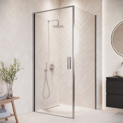 Badplaats Cabine de Douche Alava - 100 x 100 x 190 cm - Chrome (1/5)