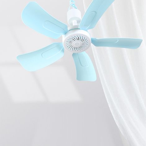 Ventilateur de plafond à 5 pales, cordon de 3 mètres, fixation murale, boîtier en plastique, faible niveau sonore, idéal pour la maison ou le bureau, prise CN 220 V (1/5)