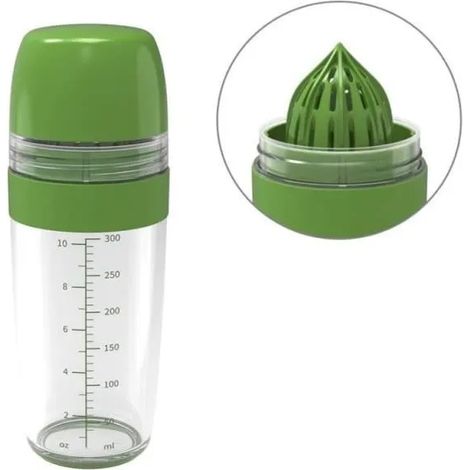 Mélangeur à Vinaigrette,Gobelet Mélangeur Manuel,2 in 1 Shaker à Vinaigrette,verseur sans Goutte,poignée Souple,Facile à Nettoyers (1/4)