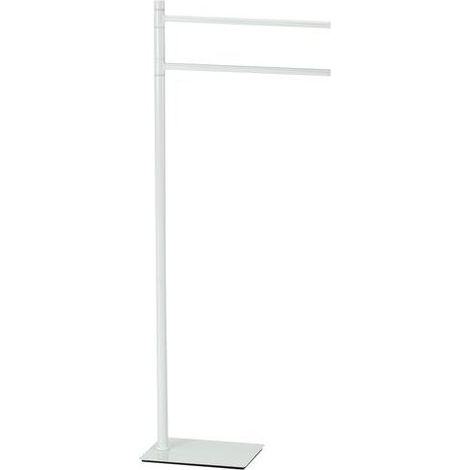 Gedy TA3122 TANIA Piantana porta asciugamani a 2 bracci in Cromall acciaio inox e resine termoplastiche colore Bianco