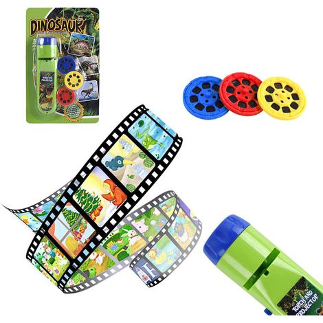 Lot de lampes torches projecteur de diapositives pour enfants, lumière éducative de projection pour l'apprentissage, veilleuse de chevet, cadeau de Noël pour garçons et filles (1/5)