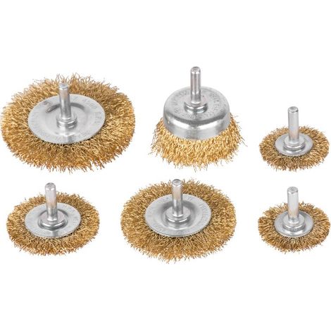 Bürsten-Set Tigerlion 8220, Topfbürste, gewellt, 6-teiliges Bürsten-Set, mit Schaft