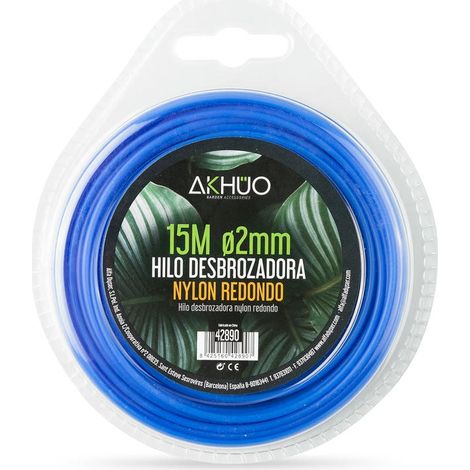 Hilo desbrozadora nylon akhuo 2,0 mm 15 m