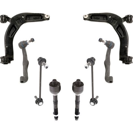KIT BRACCIO OSCILLANTE 8 PEZZI COMPATIBILE CON VW CALIFORNIA T6 Camper (SGC, SGG, SHC) 2 / Kit Sospensione Completo OE/OEM / Bracci Oscillanti + Testine Sterzo / Sostituzione Diretta OEM