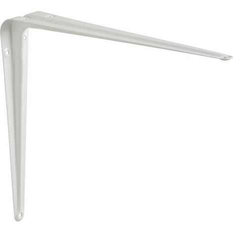 Equerre Normo en acier peint, P.25 x H.30 cm blanc (1/2)