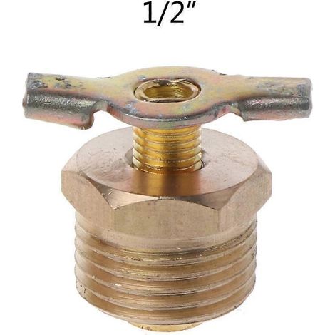 Purgeur d'eau mâle NPT 1/4", 3/8" 1/2", type ailettes, pour compresseur d'air, robinet de purge de réservoir avec poignée en T, facile à utiliser, 4 points, 20 mm 4 points 20 mm (1/5)