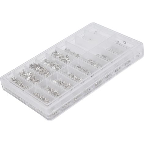 Kit de réparation de lunettes (1000 pièces) comprenant tournevis, pince à épiler et vis pour lunettes de vue et de soleil. (1/5)