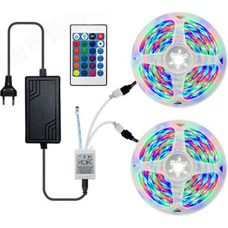 2835 WLAN-fähiger, wasserdichter, flexibler 12V-LED-Streifen mit Fernbedienung für den Innen- und Außenbereich, 5 m / 16,4 Fuß (1/5)