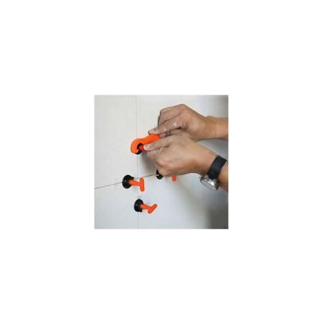 Fliesenverlegewerkzeug, Wandfliesen-Positionierungshilfe, Fliesenverlegewerkzeug, austauschbare Nadel/50 Stück/Packung/mit Schraubenschlüssel - Crezuo