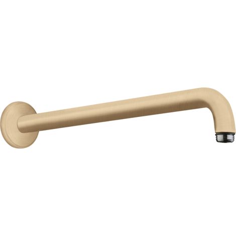 Hansgrohe – Bras de douche ½" 38,9 cm – Installation apparente – Laiton – Angle à 90° – Finition bronze brossé