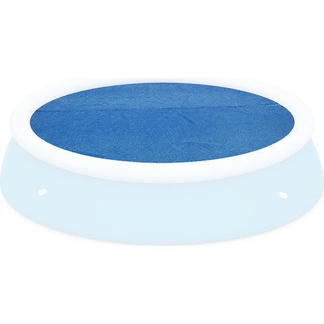 Bestway Poolabdeckung rund Ø 244 cm, Solarplane, Poolheizung, 2in1 Poolplane für Sommer und Winter, 58060