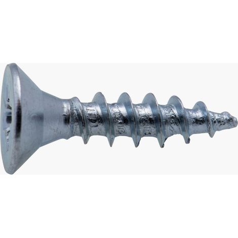 Vis à bois tête fraisée PZ zinguée Viswood filet total 3x20 mm (x33 vis)