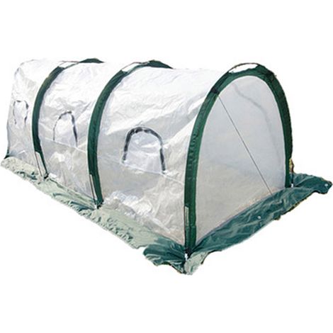 Serre tunnel portable de 3 mètres pour la maison, mini-serre mobile, couverture respirante pour la protection contre le froid et la conservation de la chaleur des plantes. (1/4)