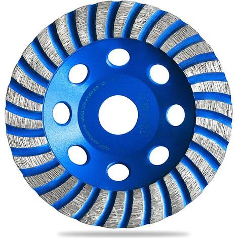 125-mm-Diamantschleifscheibe für Beton, 125-mm-Diamantschleifscheibe zum Bearbeiten von Zement, Marmor, Granit, Stein, Ziegeln, Mauerwerk, Putz und Estrich. 125-mm-Betonschleifscheibe (1/5)