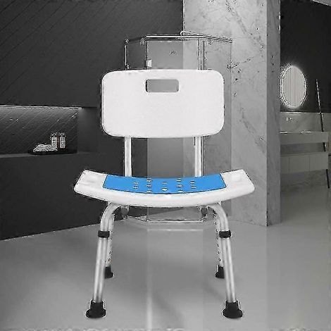 Non-slip Bath Chair Cushion Elderly Bath Tub Aid Seat Bathroom Bath Chair Shower Stool Seat Cushion Safe Bathroom Blue Cushion One Without Chair (1/5)